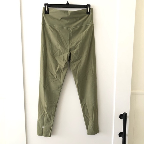 Sweaty Betty Green Moss High Shine Leggings 12 - Picture 3 of 11